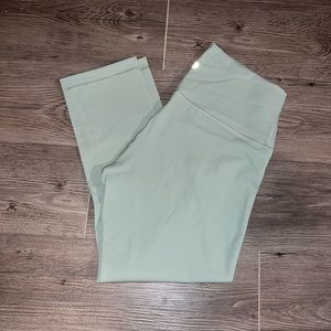 Lululemon light sage green cropped leggings